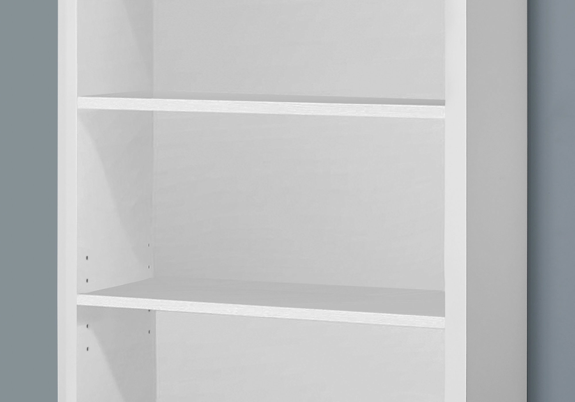 BOOKCASE - 48"H / WHITE WITH ADJUSTABLE SHELVES